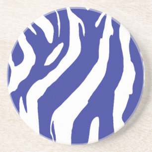 Posavasos Zebra azul