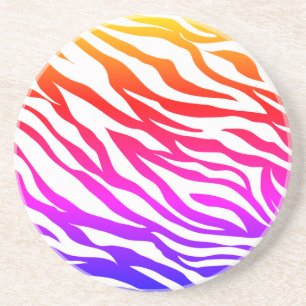 Posavasos Zebra Multicolored Skin Stripes Pattern-22164