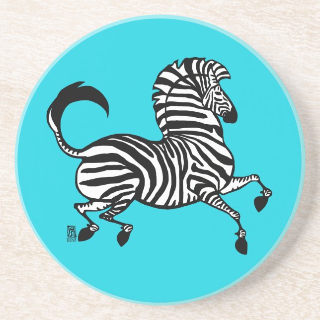 Posavasos Zebra Sandstone Coaster (Frente)
