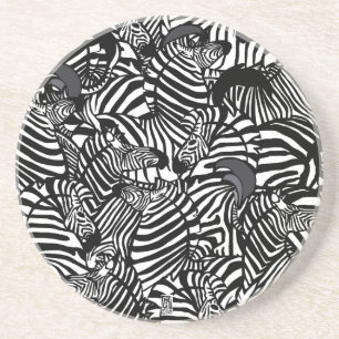 Posavasos Zebra Sandstone Coaster 2