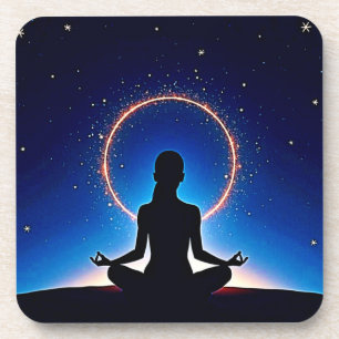 Posavasos Zen Bajo las Estrellas: Meditación Cósmica