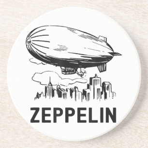 Posavasos Zepelín Retro Vintage - Boceto de Dirigible