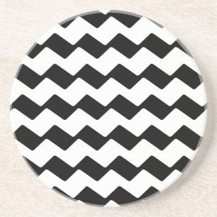 Posavasos Zig Zag - Negro
