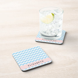 Posavasos Zigzag Azul, Chevron Azul, Patrón De Ondas, Su Nom