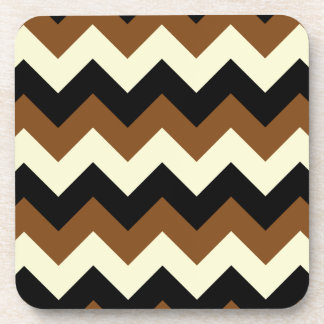 Posavasos Zigzag I - Negro, amarillo y Brown