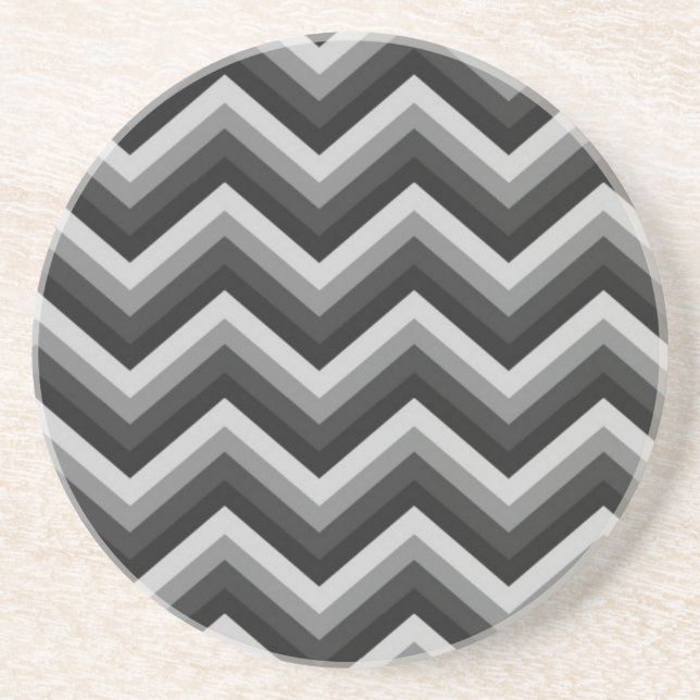 Posavasos Zigzag retro Chevron del modelo (Frente)