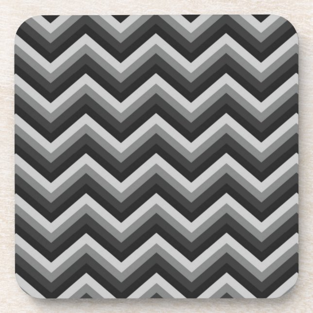 Posavasos Zigzag retro Chevron del modelo (Frente)