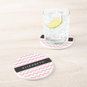 Posavasos Zigzag Rosado, Chevron Rosa, Patrón De Ondas, Su N