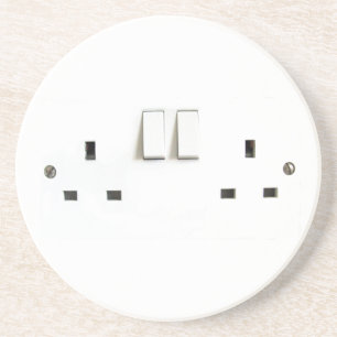 Posavasos Zócalo eléctrico del Reino Unido