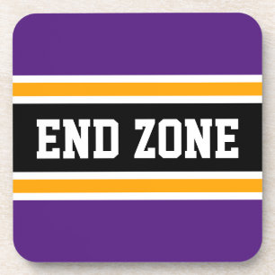 Posavasos ZONA FINAL Audaz Purple Yellow Black Sports Strips