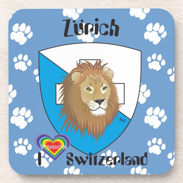 Posavasos Zürich Schweiz Kork-Untersetzer (Frente)