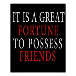 poseer amigo Glossy Poster