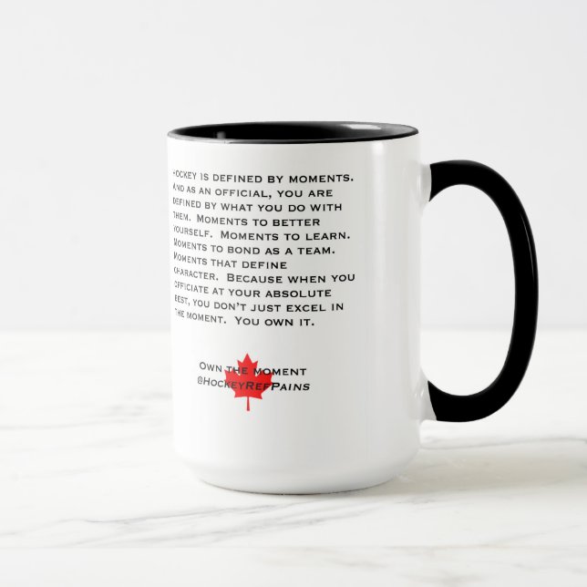 Poseer la taza del árbitro del momento (Derecha)