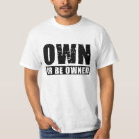 Poseer o ser camiseta (negro-apenada) poseída del