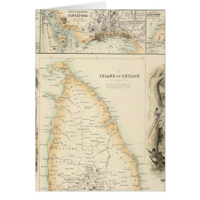 Posesiones británicas en los mares indios (Frente)