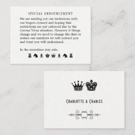 Posible Cambio Boda De Fecha Invitación