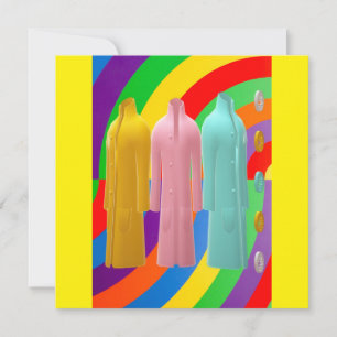 POSICIÓN DE INVITACIÓN DE DISEÑO DE MODA DE RAINBO