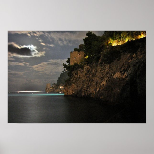 Positano de noche - Relic II - Impresión fotográfi (Frente)