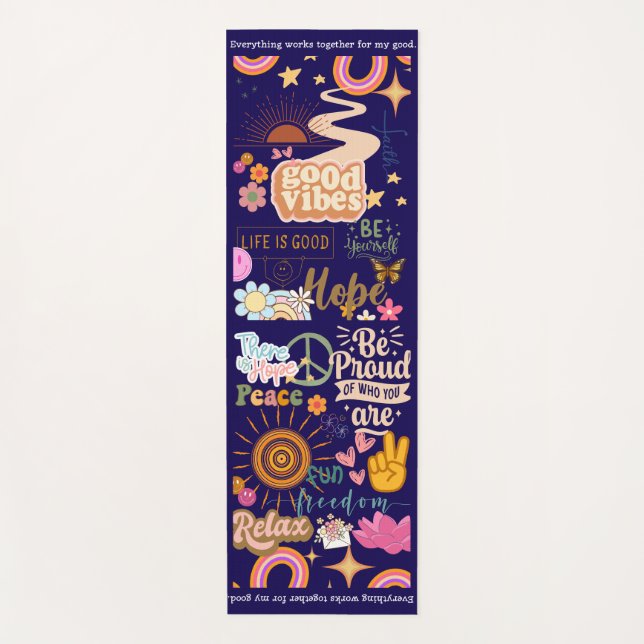 Positive Vibes Yoga Mat (Anverso)