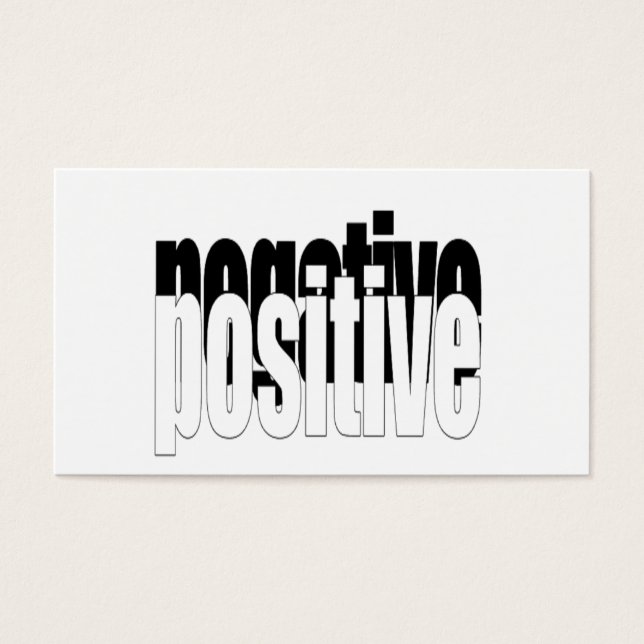 Positivo Y Negativo (Frente)
