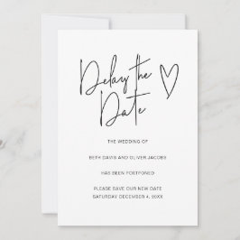 Posponer la fecha Cambio de planes Invitación senc