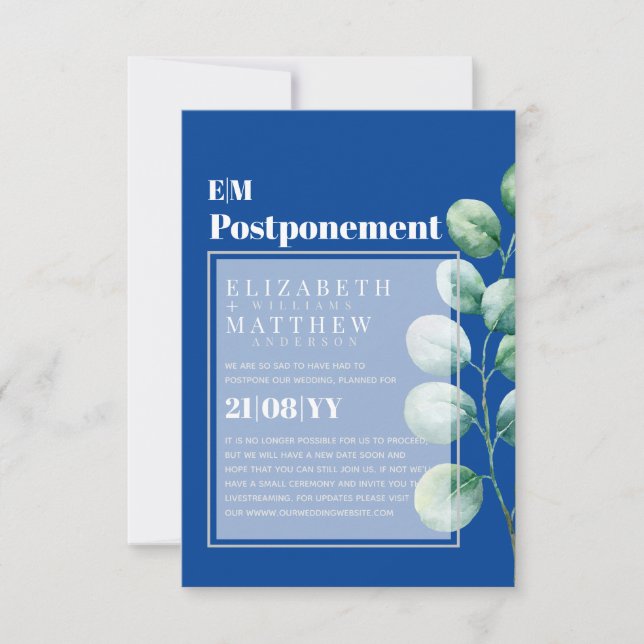 Posposición Eucalyptus Cambio de Planes (Anverso)