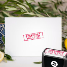 Pospuesto hasta la fecha Sello de caucho de autoti