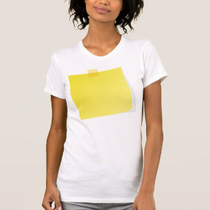 Post Amarillo Nota Camiseta Mujer