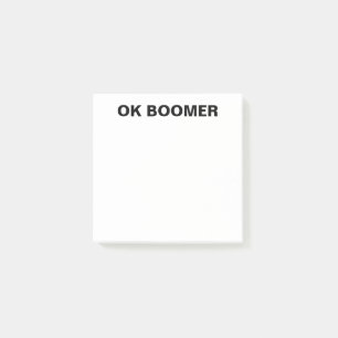 Post de Boomer OK - Notas graciosas de regalo de O