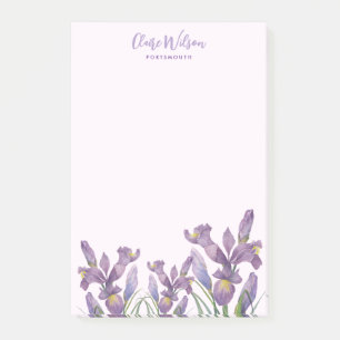 Post-it® Acuarela Morado Iris Mensaje Notas Recordatorio