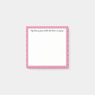 Post-it® Afirmación divertida para las notas de memoria po