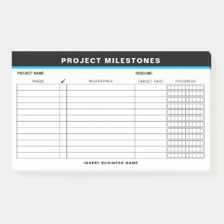Post-it® Agregar notas adhesivas para seguimiento de hitos 
