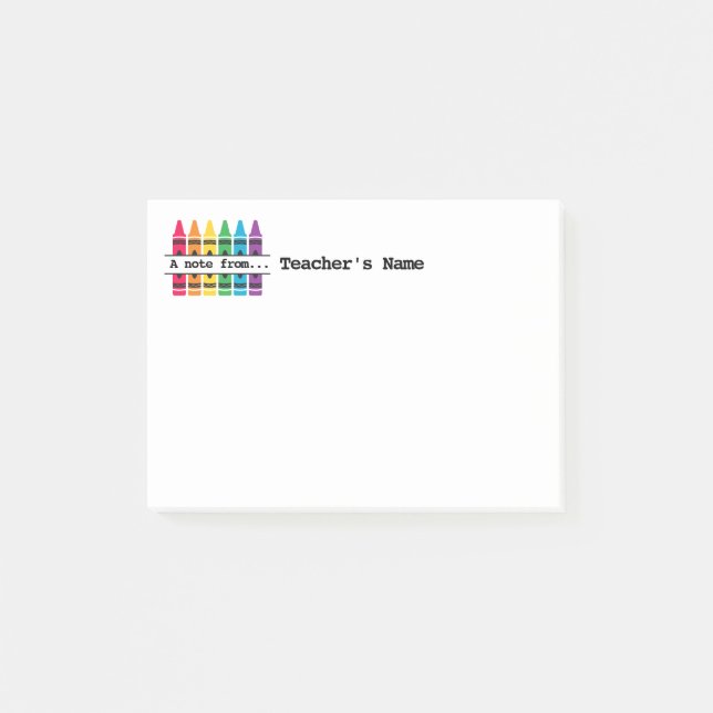 Post-it® Almohadilla de notas personalizada colorida del pr (Anverso)