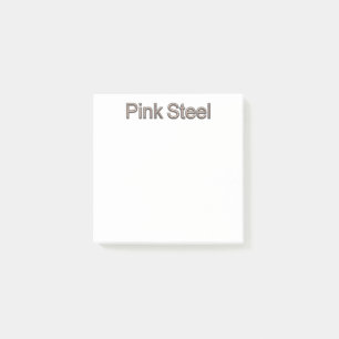 Post-it® Almohadillas de notas blancas de acero rosa
