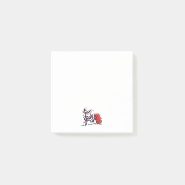 Post-it® Almohadillas de notas blancas de Santa Fe enojadas (Anverso)