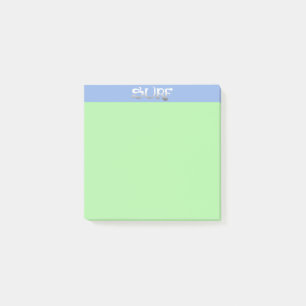 Post-it® Almohadillas de notas verdes de surf
