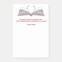 amantes de los libros Notas Post-It