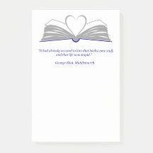 amantes de los libros Notas Post-It