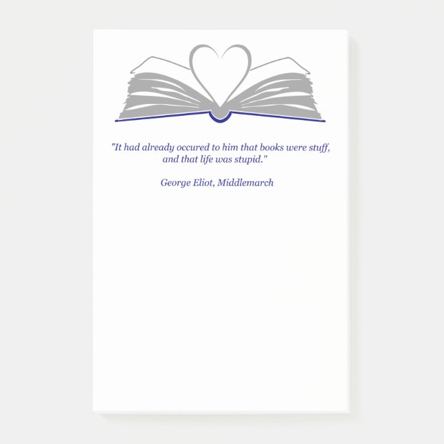 Post-it® amantes de los libros Notas Post-It (Anverso)