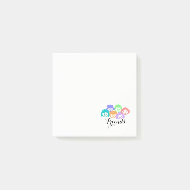 Post-it® "Amigos" Friendship Sticky Notes, Publicar Notas (Anverso)
