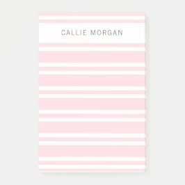 Post-it® Añadir su nombre Notas tachadas rosadas