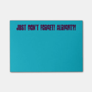 Post-it® ¡Apenas no olvide! Notas de post-it