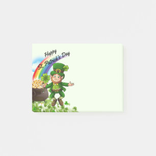 Post-it® Arco iris del Leprechaun de las notas de post-it