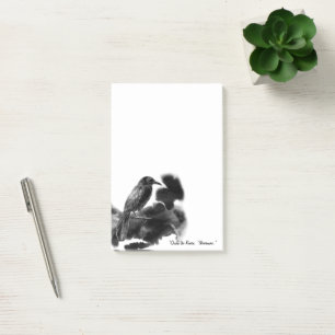 Post-it® Aves negras. Las notas de Raven