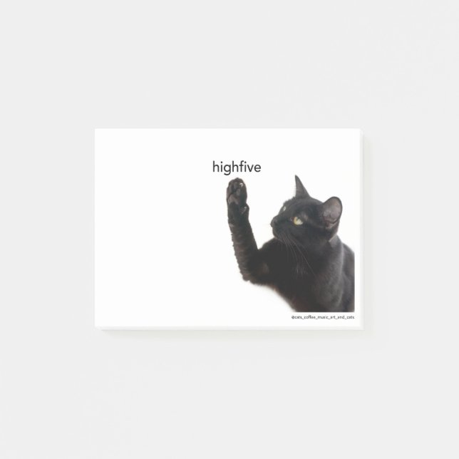 Post-it® Batcat: Altas 5 notas de post-it (Anverso)