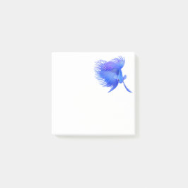 Post-it® Big Blue Betta Fighing Fish Post Notas