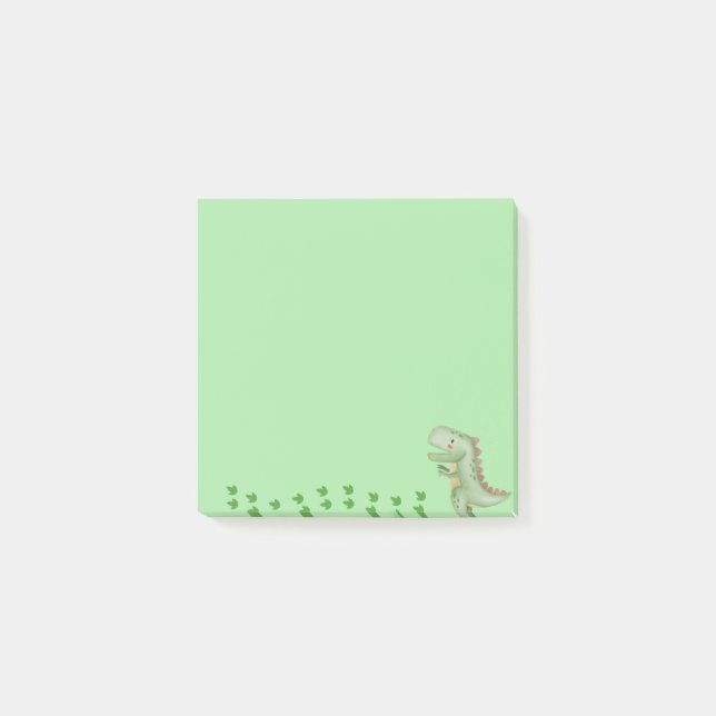 Post-it® Billetes del Green Dinosaur Post, notas pegajosas (Anverso)