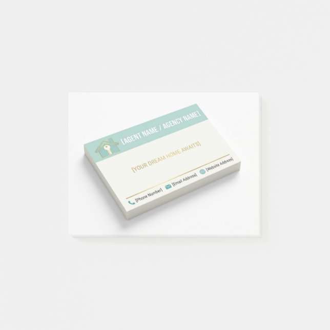 Post-it® "Bloc de notas adhesivas personalizable para biene (Anverso)