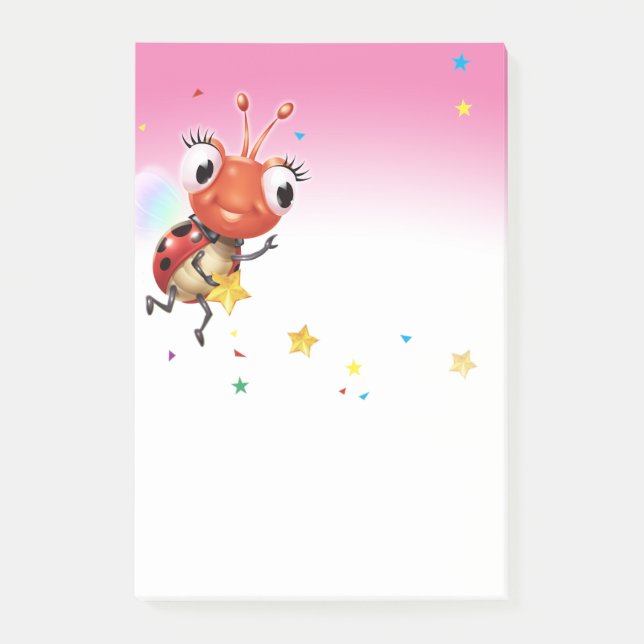 Post-it® Bloqueo de notas de Lil Ladybug Post-it (Anverso)