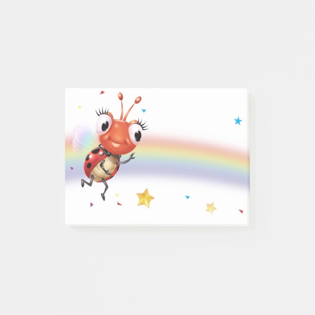 Post-it® Bloqueo de notas de Lil Ladybug Post-it (Anverso)